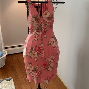 Coral flower dress